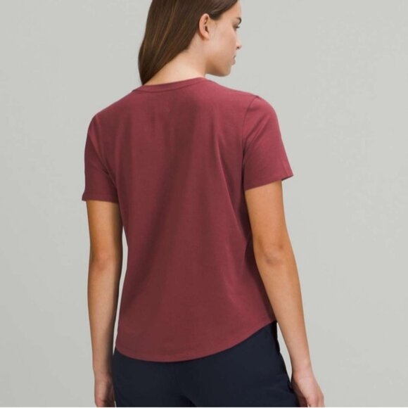 Lululemon Love Crew Short Sleeve T-Shirt Smoky Red * flaw - Picture 2 of 10